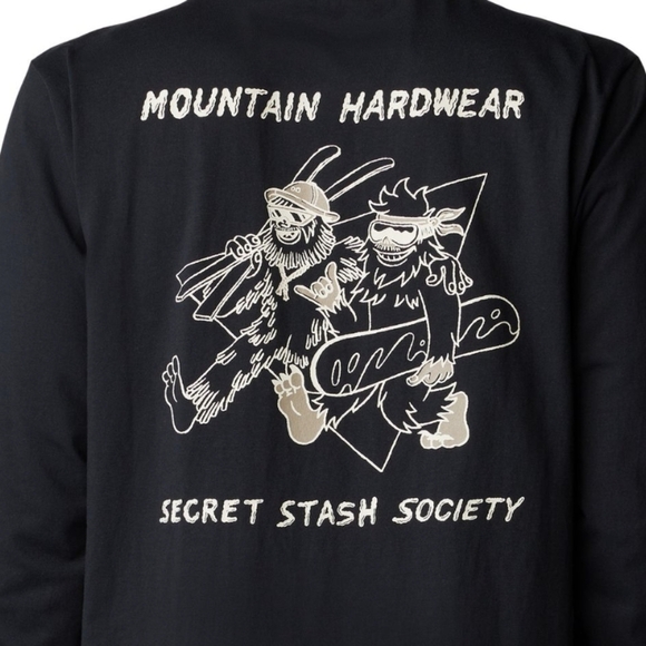 Mountain Hardwear Men's Secret Stash Long Sleeve T Shirt black Sz S NWT - Picture 10 of 10